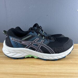 Women’s Asics Gel-Venture 9 Size 8.5 Wide Running Shoes Black/Digital Violet